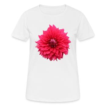 Flower Red Red Flower Flowers Red Red Flowers - Women's Breathable T-Shirt - white - Front - AI Model Female 172 dark (172cm)