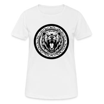 Grizzly Bär - Frauen T-Shirt atmungsaktiv - Weiß - Vorne - AI Model Female 172 dark (172cm)