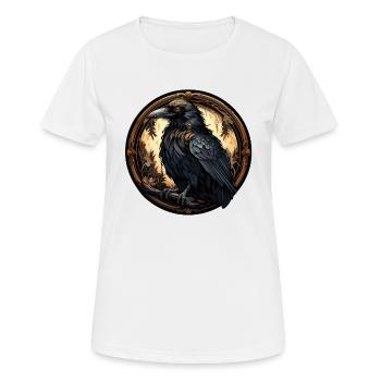 Rabe - Frauen T-Shirt atmungsaktiv - Weiß - Vorne - AI Model Female 172 dark (172cm)