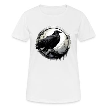 Rabe - Frauen T-Shirt atmungsaktiv - Weiß - Vorne - AI Model Female 172 dark (172cm)