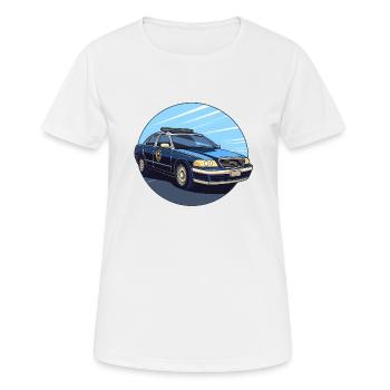 Police - T-shirt respirant Femme - blanc - Devant - AI Model Female 172 dark (172cm)