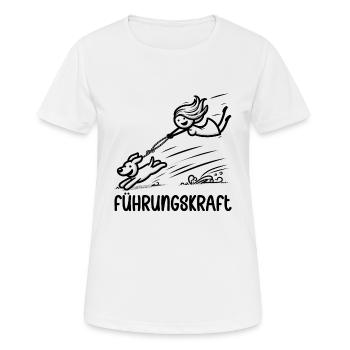 Führungskraft Hund Hundehalterin Geschenkidee - Frauen T-Shirt atmungsaktiv - Weiß - Vorne - AI Model Female 172 dark (172cm)