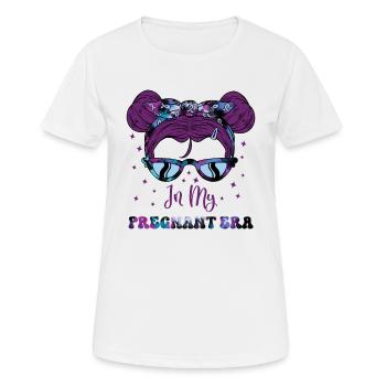 Schwangerschaft Schwanger Baby Familie Frauen - Frauen T-Shirt atmungsaktiv - Weiß - Vorne - AI Model Female 172 dark (172cm)
