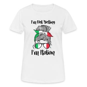 Italian Italian Gift Idea Humor - Women's Breathable T-Shirt - white - Front - AI Model Female 172 dark (172cm)
