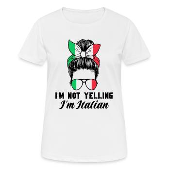 Italienerin Italienisch Italien Geschenkidee Humor - Frauen T-Shirt atmungsaktiv - Weiß - Vorne - AI Model Female 172 dark (172cm)