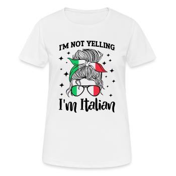 Italian Italian Gift Idea Humor - Women's Breathable T-Shirt - white - Front - AI Model Female 172 dark (172cm)
