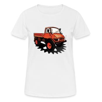Unimog - Oldtimer - Offroad - Universal motor device - Women's Breathable T-Shirt - white - Front - AI Model Female 172 dark (172cm)