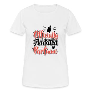 Parfüm Fragrance Perfüm Perfume Parfum Duft - Frauen T-Shirt atmungsaktiv - Weiß - Vorne - AI Model Female 172 dark (172cm)