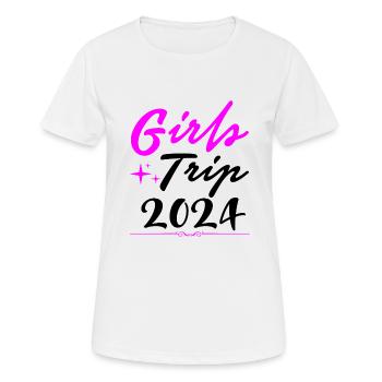 Girls Trip 2024 Girls' Trip Girls' Tour Girls' Trip - T-shirt respirant Femme - blanc - Devant - AI Model Female 172 dark (172cm)