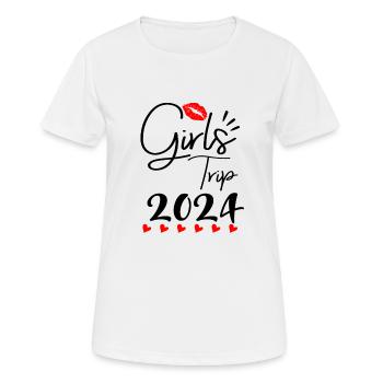 Girls Trip 2024 Girls' Tour Girls' Trip Girls' Trip - T-shirt respirant Femme - blanc - Devant - AI Model Female 172 dark (172cm)