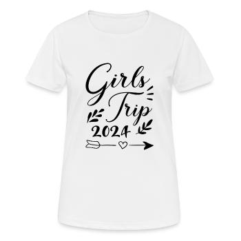 Girls Trip 2024 Girls' Tour Girls' Trip Girls' Trip - T-shirt respirant Femme - blanc - Devant - AI Model Female 172 dark (172cm)