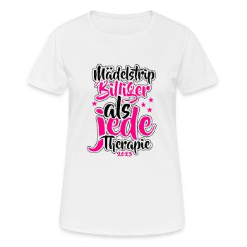 Girls' Trip 2025 Girls Trip Girls' Tour Girls' Trip - Women's Breathable T-Shirt - white - Front - AI Model Female 172 dark (172cm)