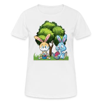Pâques Pâques Pâques - T-shirt respirant Femme - blanc - Devant - AI Model Female 172 dark (172cm)