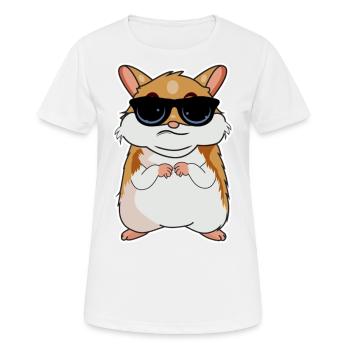 Hamster - Frauen T-Shirt atmungsaktiv - Weiß - Vorne - AI Model Female 172 dark (172cm)