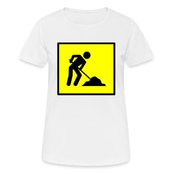bauen handwerker mechaniker baustelle maurer176 - Frauen T-Shirt atmungsaktiv - Weiß - Vorne - AI Model Female 172 dark (172cm)