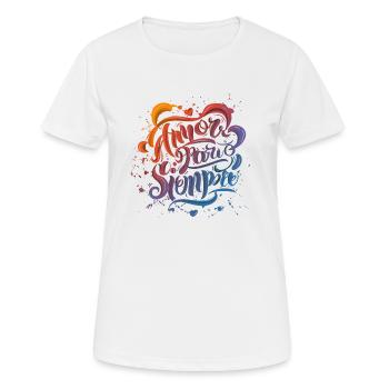 Geheimnisse der dauerhaften Liebe - Frauen T-Shirt atmungsaktiv - Weiß - Vorne - AI Model Female 172 dark (172cm)