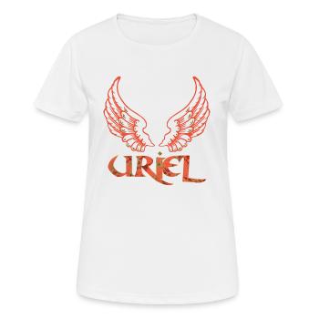 erzengel uriel e 213 - Frauen T-Shirt atmungsaktiv - Weiß - Vorne - AI Model Female 172 dark (172cm)