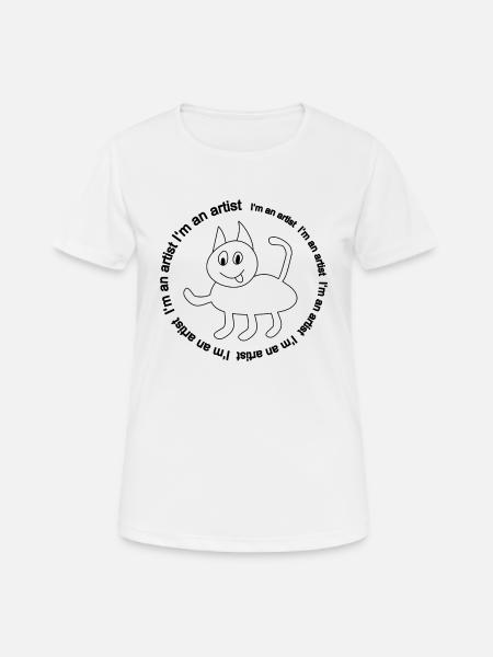 Artist - Frauen T-Shirt atmungsaktiv - Weiß