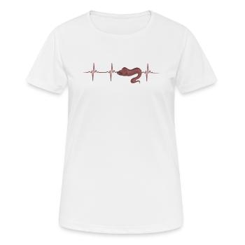 Moray eel heartbeat - Women's Breathable T-Shirt - white - Front - AI Model Female 172 dark (172cm)