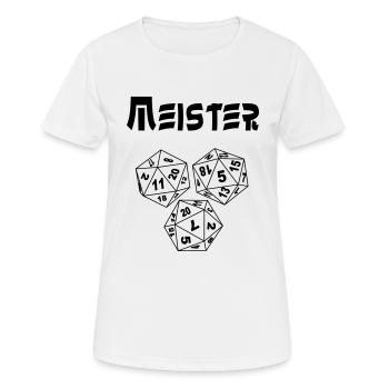 Rollenspiel Meister - Frauen T-Shirt atmungsaktiv - Weiß - Vorne - AI Model Female 172 dark (172cm)