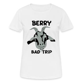 Berry Bad Trip - T-shirt respirant Femme - blanc - Devant - AI Model Female 172 dark (172cm)