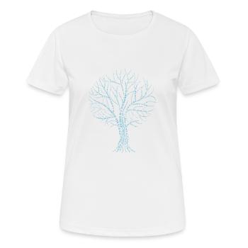 Binary tree - Women's Breathable T-Shirt - white - Front - AI Model Female 172 dark (172cm)