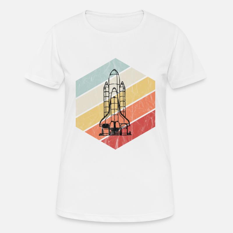 Vintage Space Shuttle - Space, Astronaut - Women's Breathable T-Shirt - white