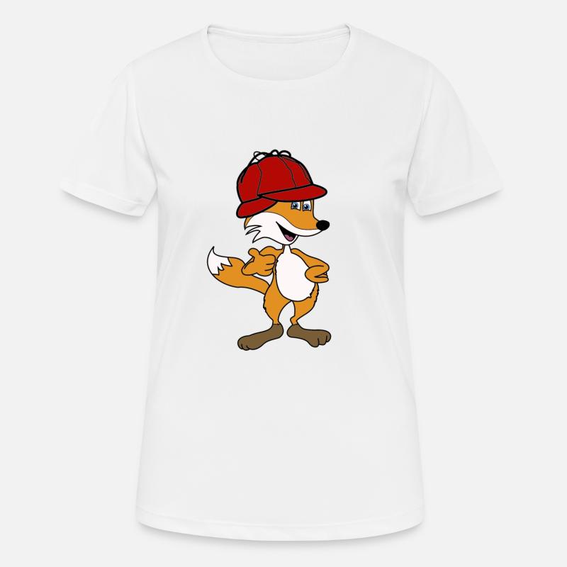 Smart Fox - Women's Breathable T-Shirt - white