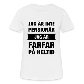 Pensionär Jag är farfar på heltid - Women's Breathable T-Shirt - white - Front - AI Model Female 172 dark (172cm)