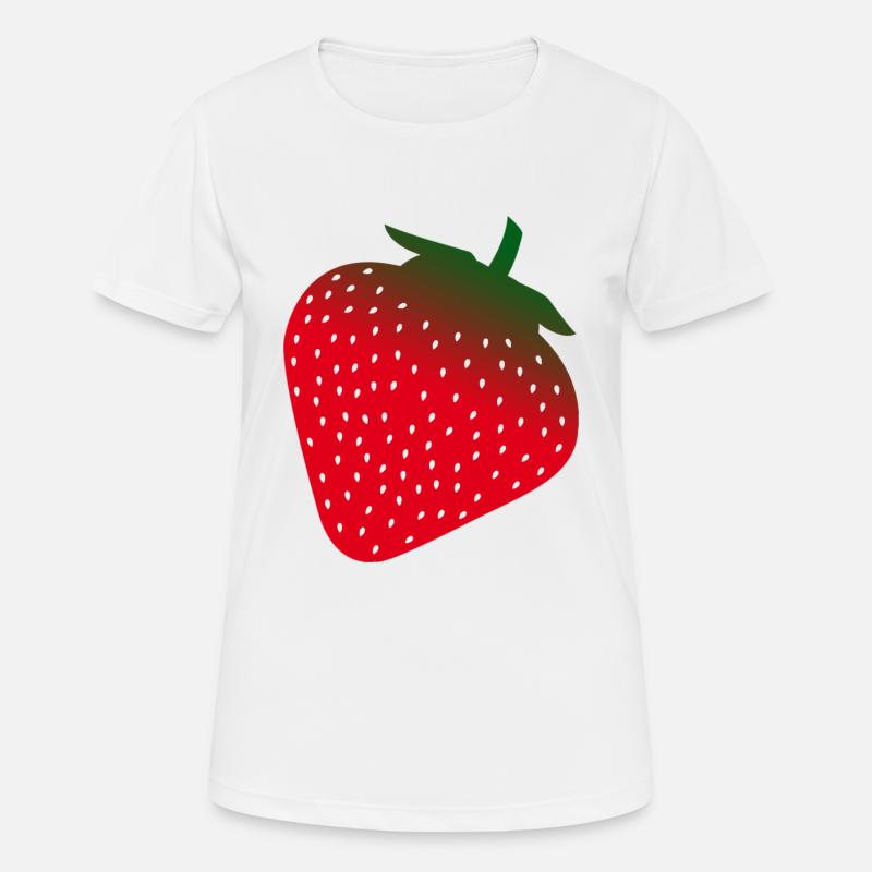 Strawberry - Women's Breathable T-Shirt - white
