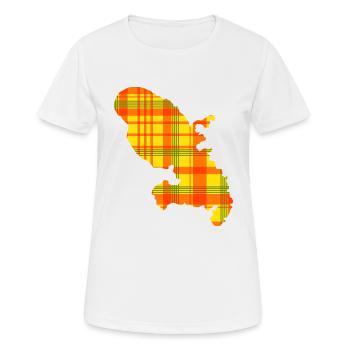 Martinique - T-shirt respirant Femme - blanc - Devant - AI Model Female 172 dark (172cm)