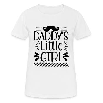 Daddy es little girl - Frauen T-Shirt atmungsaktiv - Weiß - Vorne - AI Model Female 172 dark (172cm)