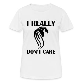 Cheval - T-shirt respirant Femme - blanc - Devant - AI Model Female 172 dark (172cm)
