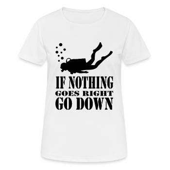 Diving Dive Dive - Women's Breathable T-Shirt - white - Front - AI Model Female 172 dark (172cm)