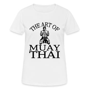 Boxing Fighting Muay Thai - Women's Breathable T-Shirt - white - Front - AI Model Female 172 dark (172cm)