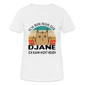 Djane - Frauen T-Shirt atmungsaktiv - Weiß - Vorne - AI Model Female 172 dark (172cm)