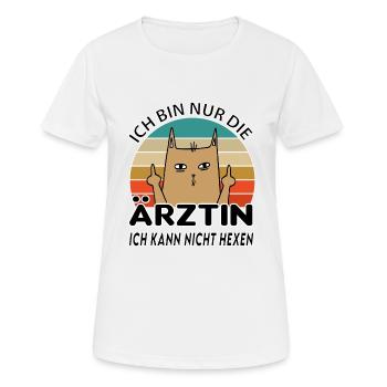 Ärztin - Frauen T-Shirt atmungsaktiv - Weiß - Vorne - AI Model Female 172 dark (172cm)