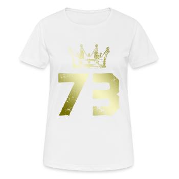 73 Couronne numérique - T-shirt respirant Femme - blanc - Devant - AI Model Female 172 dark (172cm)