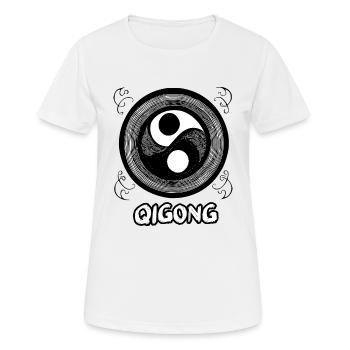 Qigong Méditation Tai Arts Martiaux Taoïsme 4 - T-shirt respirant Femme - blanc - Devant - AI Model Female 172 dark (172cm)