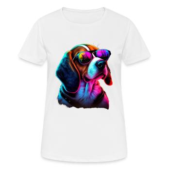 Beagle Dogs Beagles - Women's Breathable T-Shirt - white - Front - AI Model Female 172 dark (172cm)