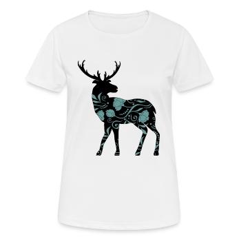 Deer - Women's Breathable T-Shirt - white - Front - AI Model Female 172 dark (172cm)