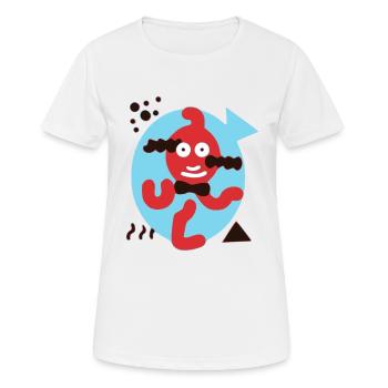 Coucou le poisson rouge - T-shirt respirant Femme - blanc - Devant - AI Model Female 172 dark (172cm)