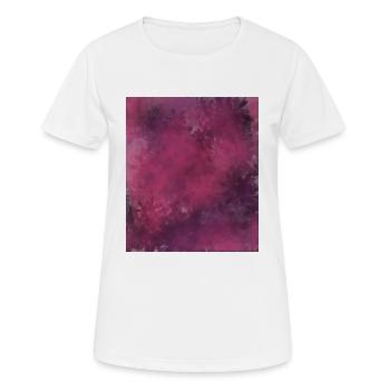 Trippy maigre jungle brouillard violet - T-shirt respirant Femme - blanc - Devant - AI Model Female 172 dark (172cm)