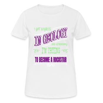 celestial spaceship astrophysics statement gift - Frauen T-Shirt atmungsaktiv - Weiß - Vorne - AI Model Female 172 dark (172cm)