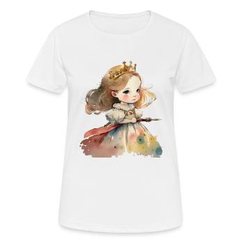 Aquarelle de princesse Aquarelle - T-shirt respirant Femme - blanc - Devant - AI Model Female 172 dark (172cm)