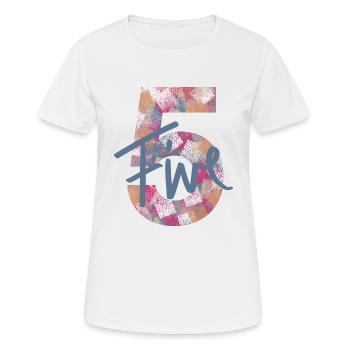 Number / 5 / Five / Birthday / Fifth / Number - Women's Breathable T-Shirt - white - Front - AI Model Female 172 dark (172cm)