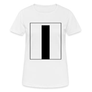 Lettre alphabet l - T-shirt respirant Femme - blanc - Devant - AI Model Female 172 dark (172cm)