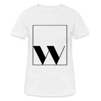 Letter alphabet w - Women's Breathable T-Shirt - white - Front - AI Model Female 172 dark (172cm)
