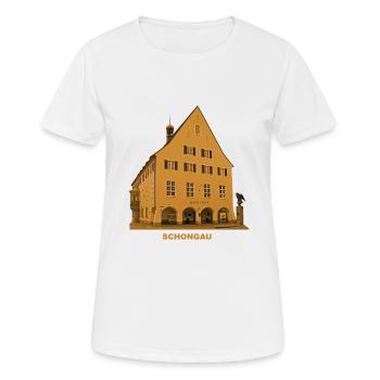 Schongau Pfaffenwinkel Lech Oberbayern Rathaus - Frauen T-Shirt atmungsaktiv - Weiß - Vorne - AI Model Female 172 dark (172cm)