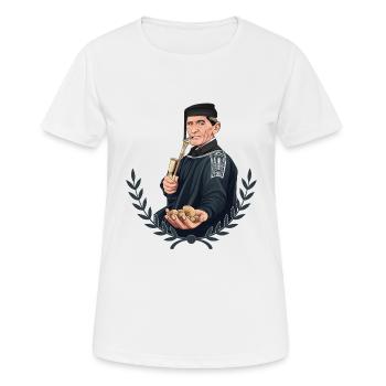 Für echte Rieser. Für echte Riesbauern. - Frauen T-Shirt atmungsaktiv - Weiß - Vorne - AI Model Female 172 dark (172cm)